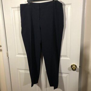 Evan Picone Black Label women navy blue flat front pants, 16